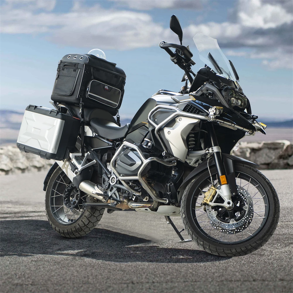 Motorrad-Haustiertaschen Hunde- und Katzen-Transporttasche für Street Glide Road King mit Beifahrersitz oder Gepäckträger Touring Trike Modelle – Detail 10