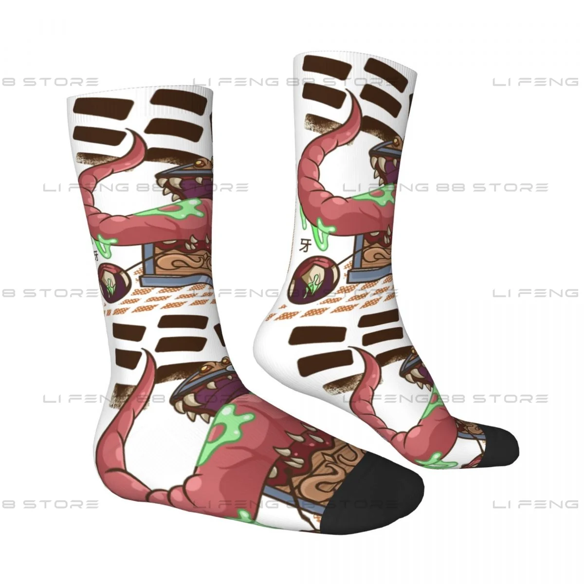 DND Game Mimic Diagram Unisex Winter Socks Windproof Happy Socks Street Style Crazy Sock