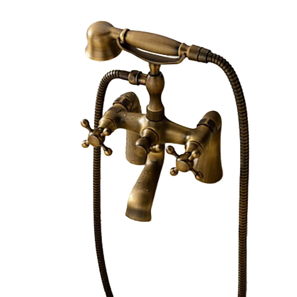 Imagem -05 - Torneira Vintage para Banheiro Pia com Misturador e Torneira de Mão para Banheira Ztf018