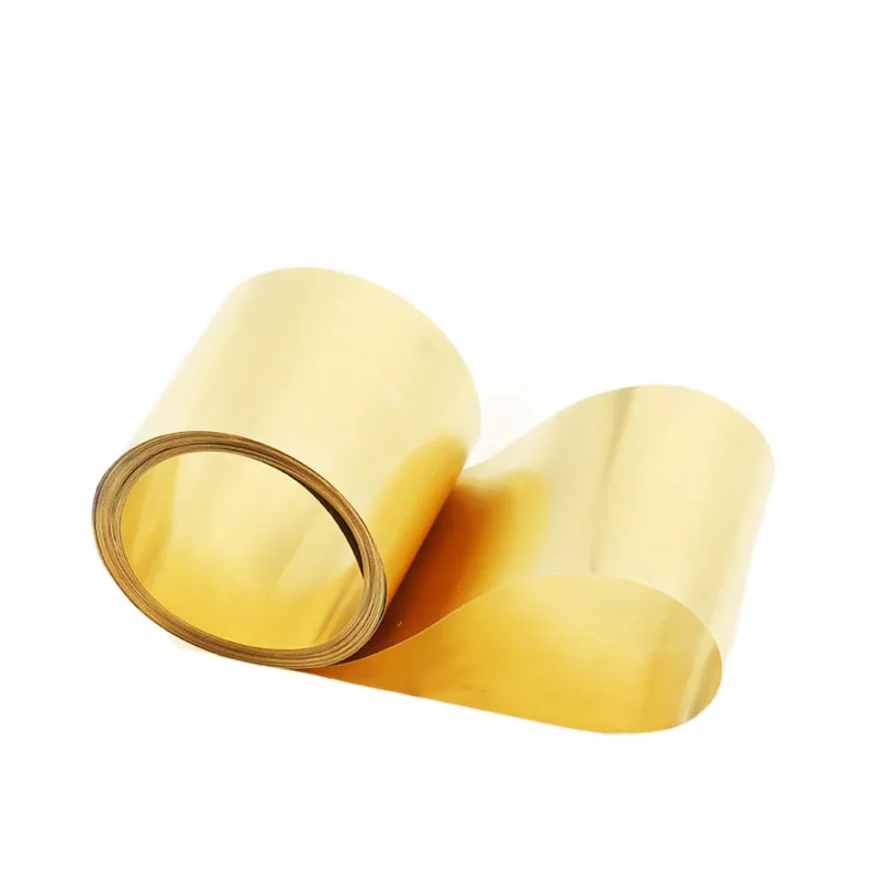 Brass Foil Shim Sheet Thickness 0.01/0.02/0.03/0.04/0.05/0.06/0.08/0.1/0.2/0.3/0.4/0.5/0.6mm H62 Brass Strip Width 10mm~300mm
