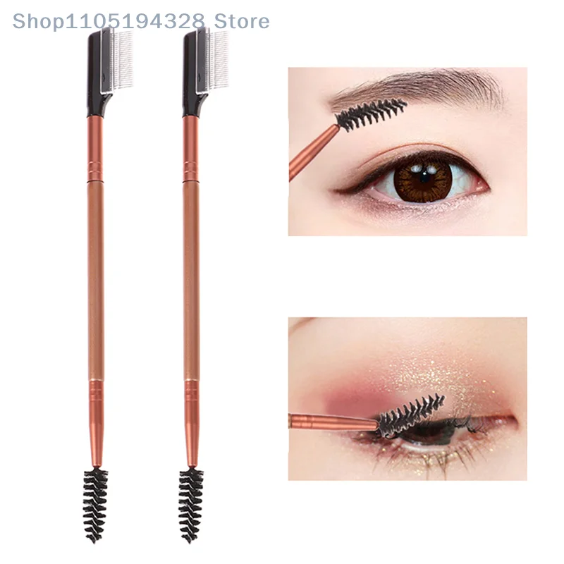 [MP] 1PC Professionele Wimper Kam & Wenkbrauw Lash Borstel Rvs Lash Separator Precisie Cosmetische Tool Voor wimpers Styling