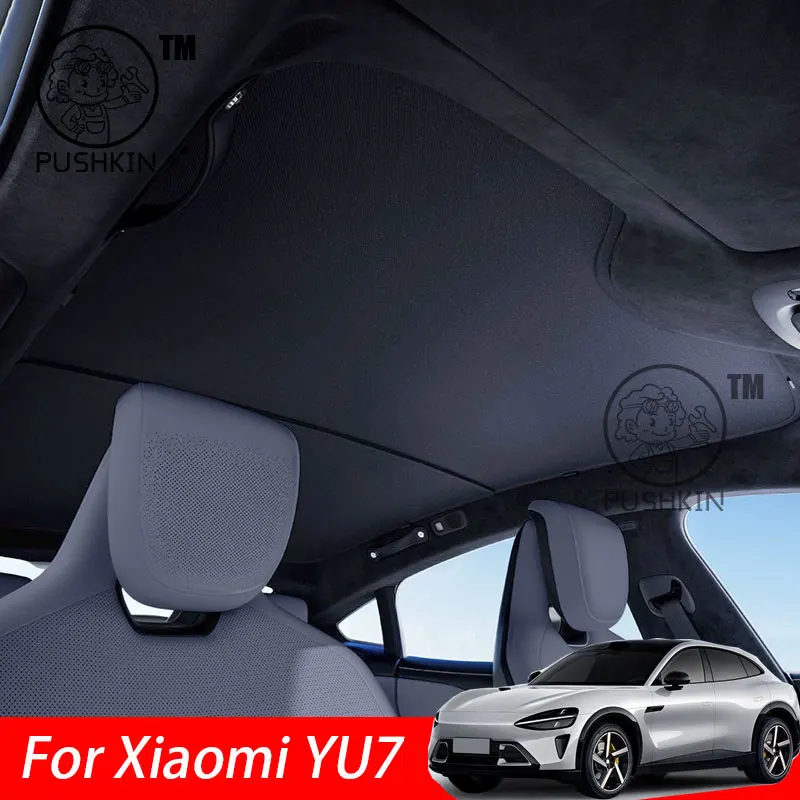 

Sunroof Sunshade Ice Cloth Car Roof Glass Front Rear Skylight Heat Insulation Sun ShadeFor Xiaomi YU7 2025 Interior Accessories