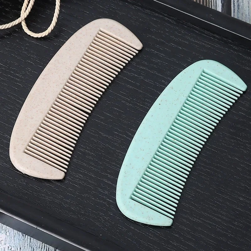 100 Pcs Disposable Combs, Straw Combs Eco-friendly Biodegradable Combs Portable Plastic Hair Combs Practical Personal Care Tool