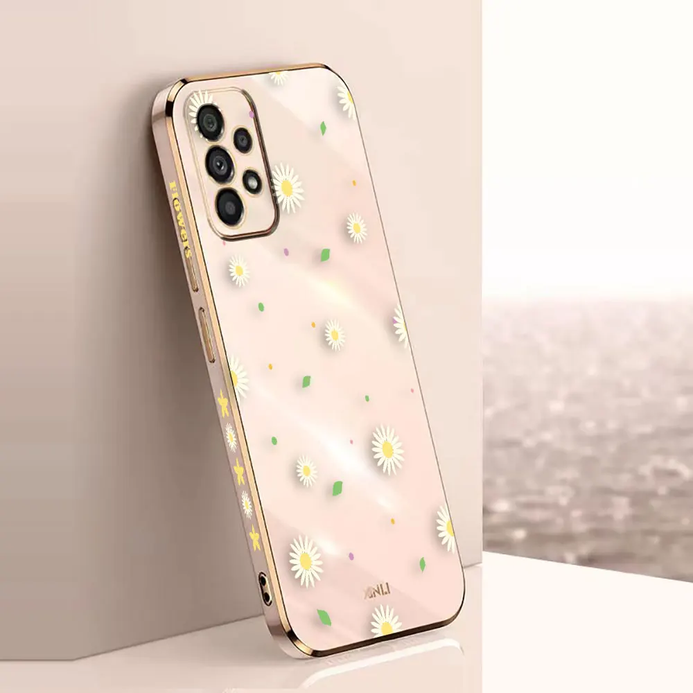 Cover Smooth E-TPU Phone Case For Samsung A73 A72 A71 A54 A53 A52 A51 A33 A32 A23 5G Case Beautiful Little Fragmented Flowers