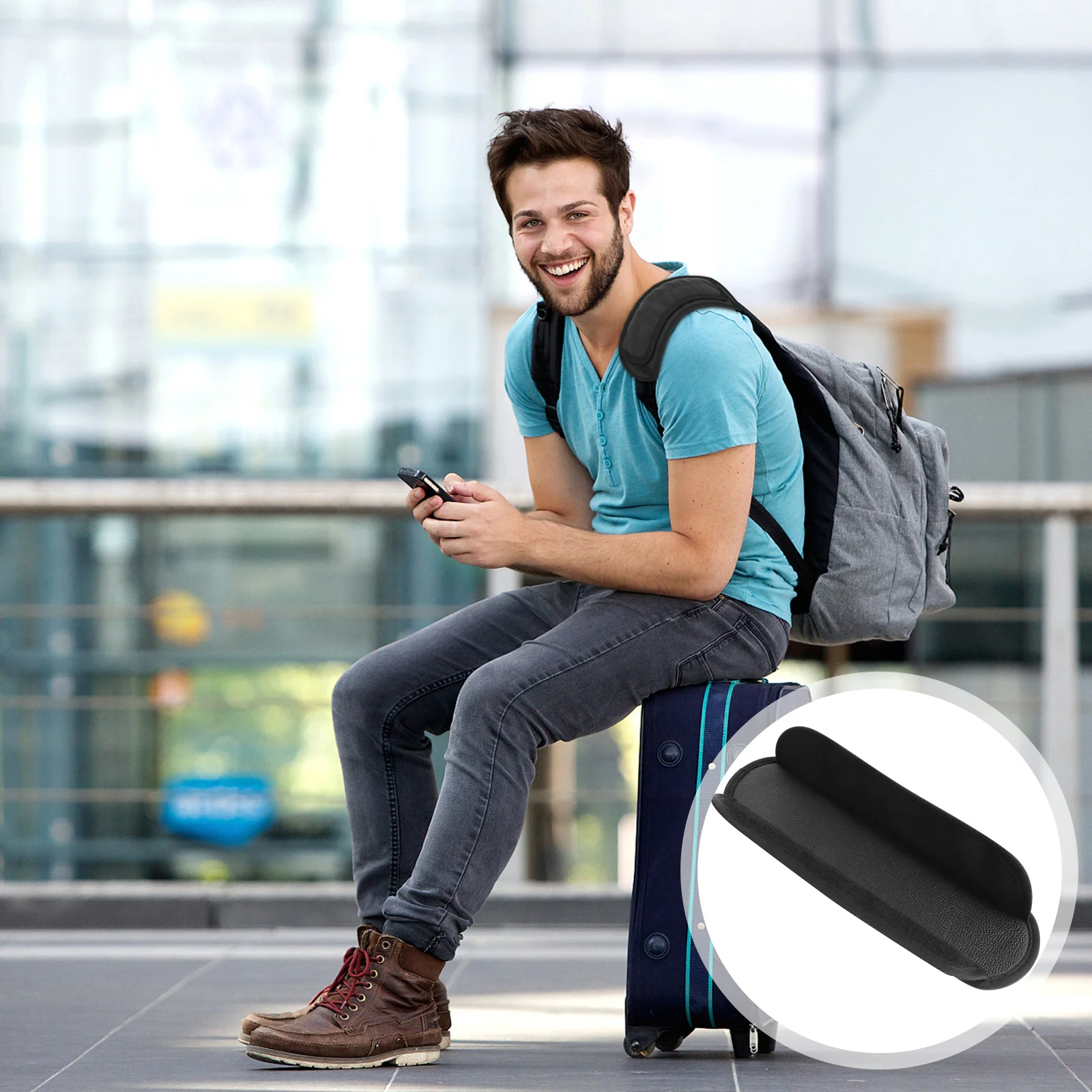 

Backpack Shoulder Oxford Backpack Band Pad Cloth Detachable Adjustable For Guitar Laptop Messenger Camera Bag Strap