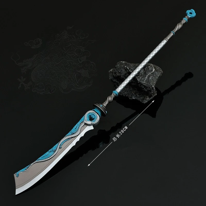 28cm/11.02in Where Winds Meet Game Peripheral Models Scalping Light Knives Metal Crafts Toys Swords Weapons Ornaments Desktop