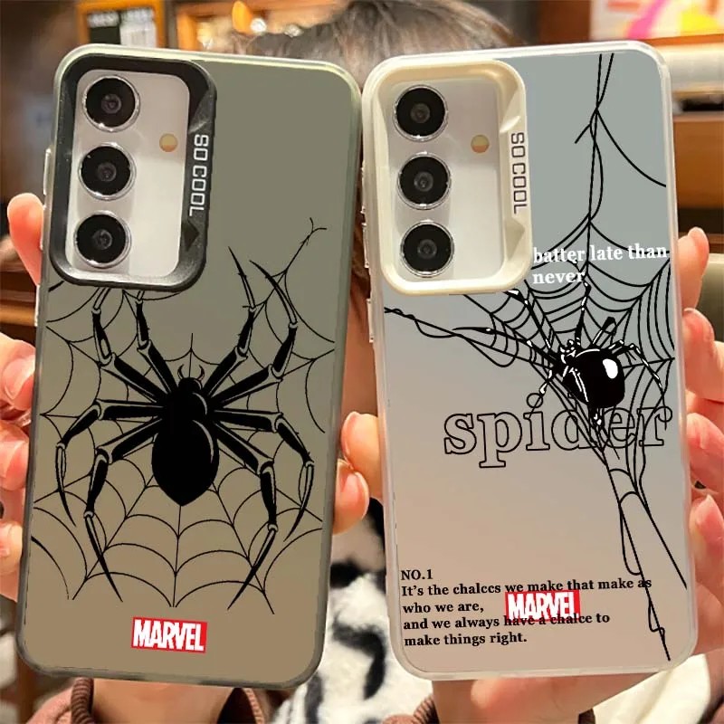 

Marvel Spider Man Wolverine For Samsung Galaxy S25 S24 S23 S22 S21 S20 FE Plus Note 20 Ultra 5G Colorful Silver Phone Case