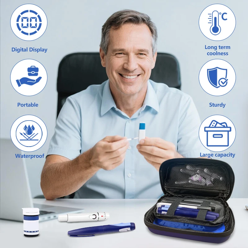 

Portable Medical Mini Fridge – Smart Temperature Control for Insulin, Medications & Essentials – Compact for Travel, Home or Wor