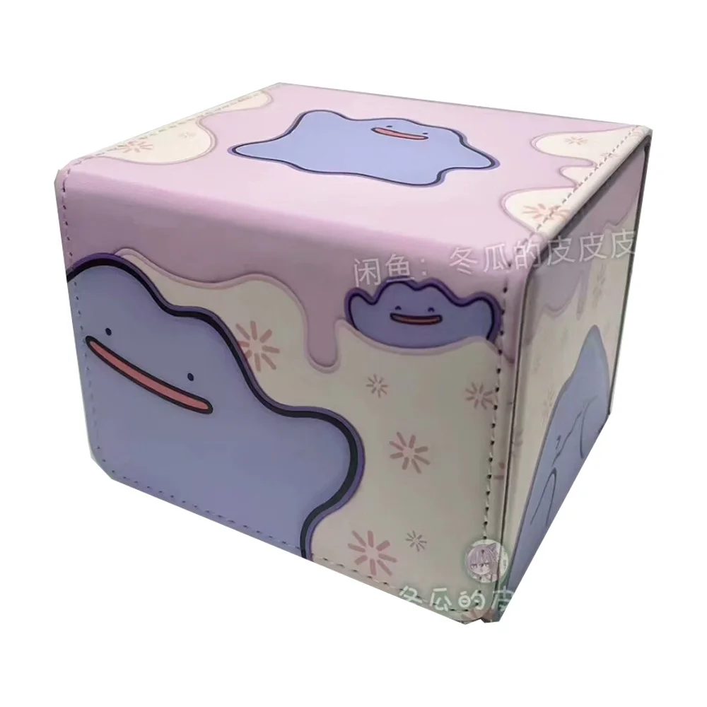 

Diy Self Made Ptcg Ditto Симпатичная коробка для хранения карт Ws Opcg Ptcg Ditto Кожаная высококачественная коробка для хранения карт Аниме Карты Подарочные игрушки