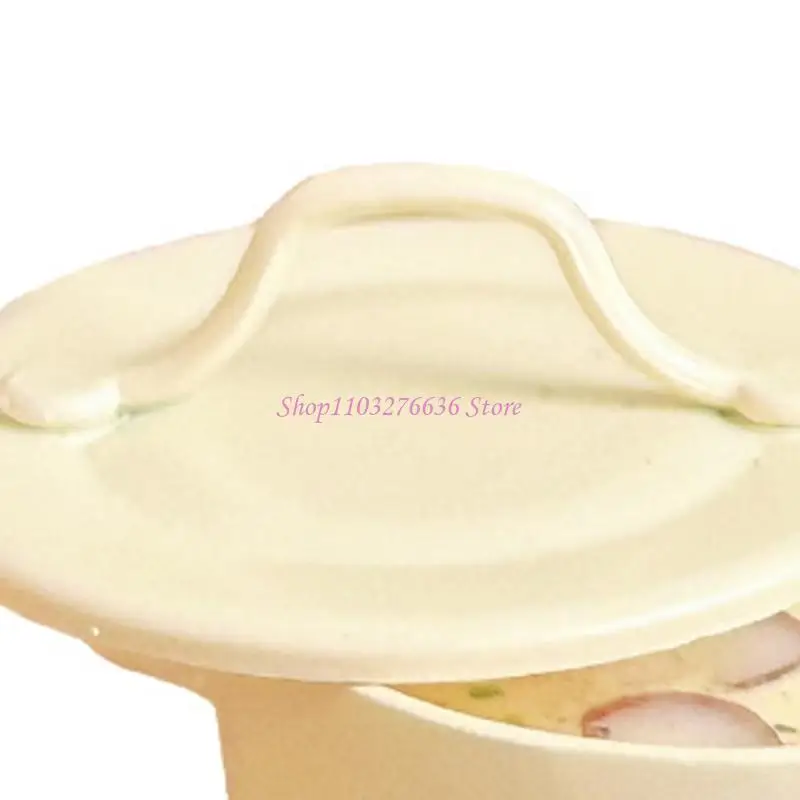 

R6FD Cream of Mushroom Soup Miniature Model Figure Play Doll House Accessories