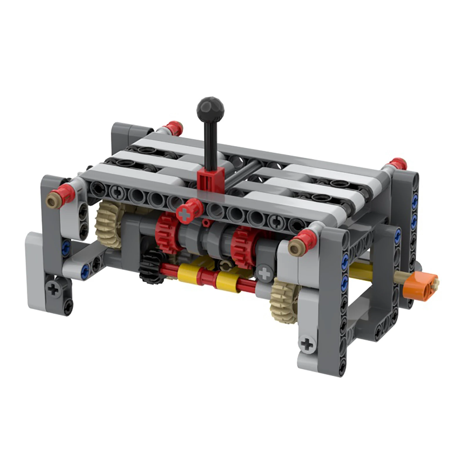 Bloques de construcción de caja de cambios de 6 velocidades, Kit de partículas pequeñas inversas de 5 velocidades, ladrillos técnicos compatibles MOC, engranajes diferenciales, Juguetes DIY