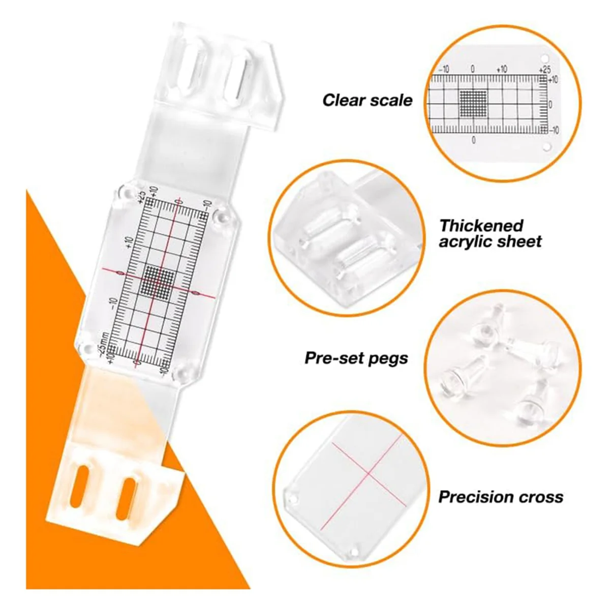 2025+ 4 قطع من سجل مراقبة الكراك، بالإضافة إلى شاشة الكراك الزاوية Tell Tale لسجل الكراك القياسي والزاوية