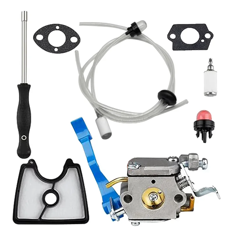 

SOFT-For 590460102 Carburetor Kit For 125B/125BX/125BVX Leaf Blower Accessories C1Q-W37 Carburetor Air Filter Fuel Line Kit