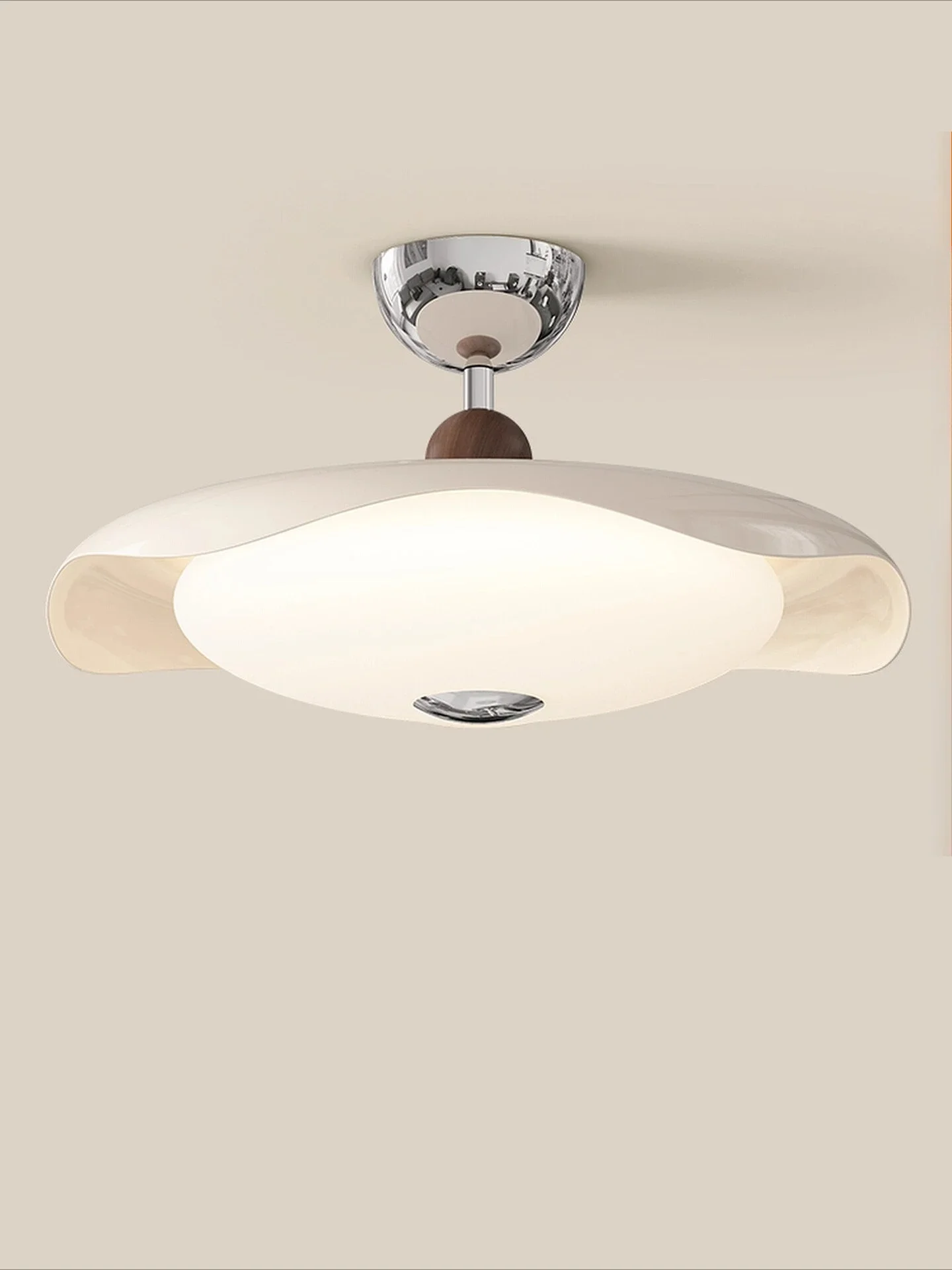 الفرنسية خمر بوهو مصباح السقف كريم UFO ضوء غرفة نوم فاخرة الإضاءة الحديثة #2