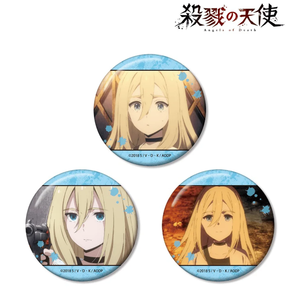 Angels of Death Rachel 58mm Acrylic Stand Keychain Badge Brooch Figure Desk Display Fan Merch Decor Collection Toy Gift