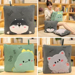 Cartoon Pillow Quilt Dual-Purpose Two-n-one Wholesale Office Cushion Cover Blanket Comfortable Washable Cotton Car Nap Blanket