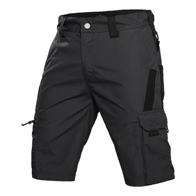 Tactical Shorts Summer Men  Short Pants Outdoor Waterproof Multi-pocket Bermudas Camo Ripstop Cargo Cropped Trousers Zip