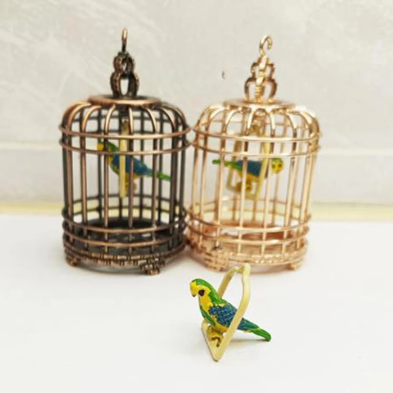 

1:12 Dollhouse Miniture Furniture Bird Cage For Dollhouse Decor Accessories