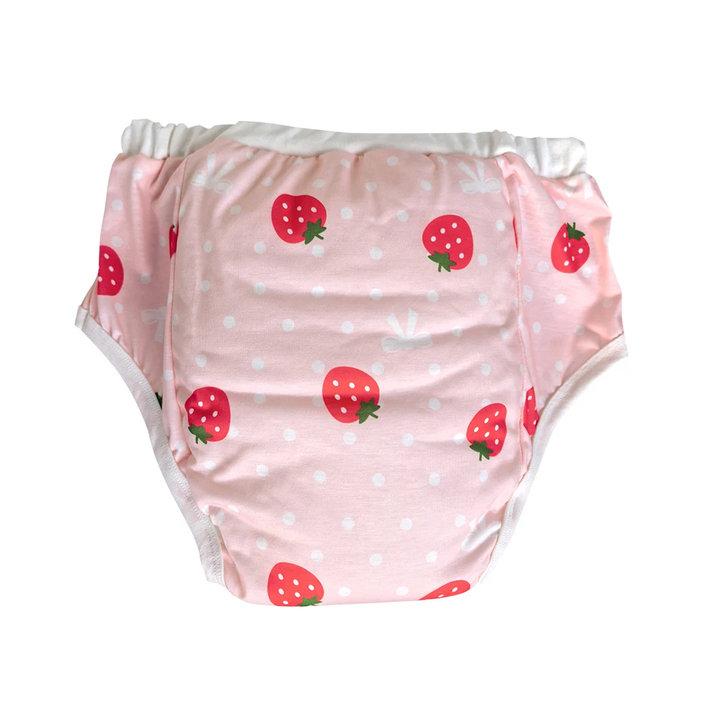 

ABDL шорты-подгузники для взрослых и детей с подкладкой внутри, тренировочные штаны с мультяшным рисунком, моющиеся подгузники, трусики, домашние штаны для пар, учебные штаны