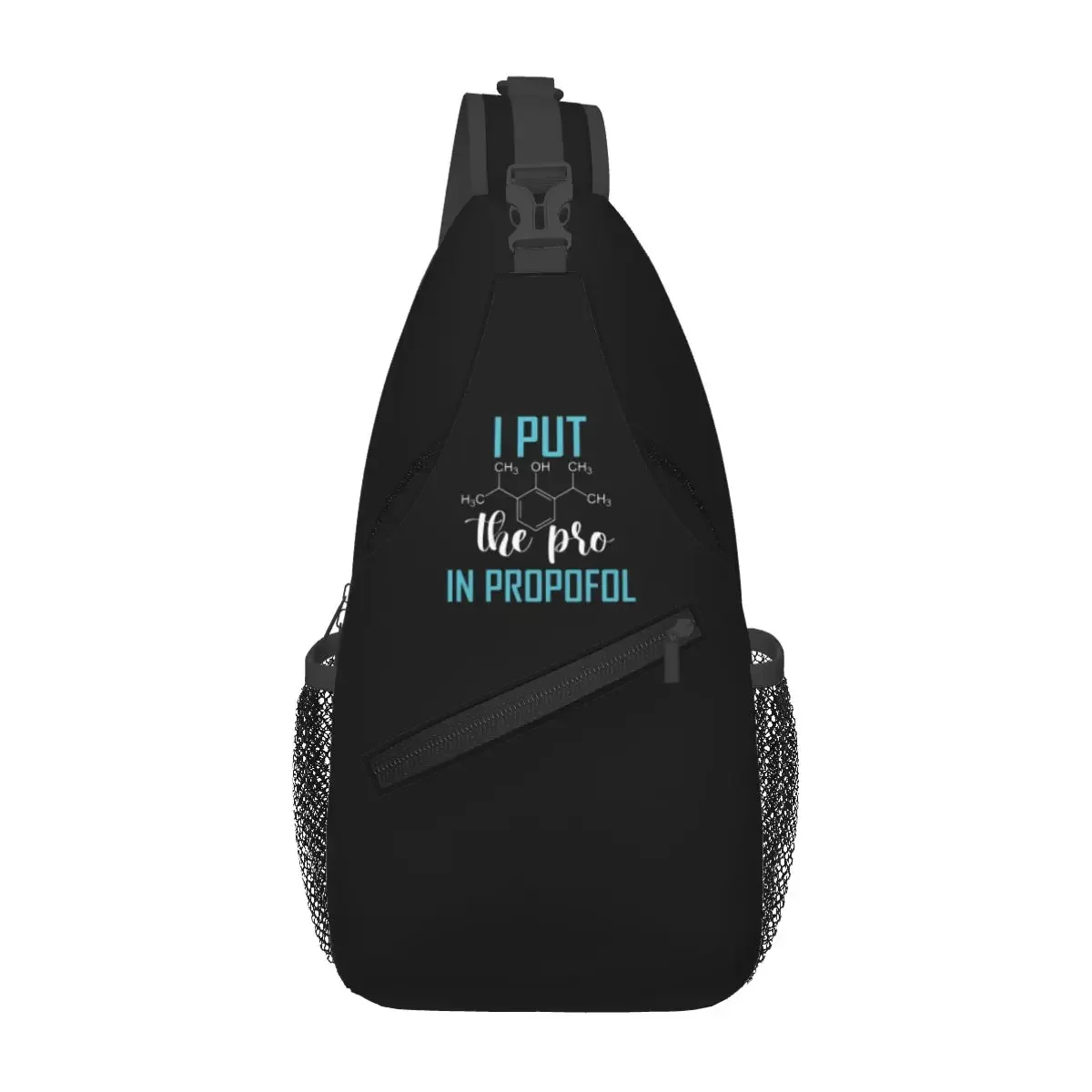 

Anesthesia Pro In Propofol Chest Bag Men Sling Crossbody Backpack Chest Bag Traveling Hiking Daypack Shoulder Bag