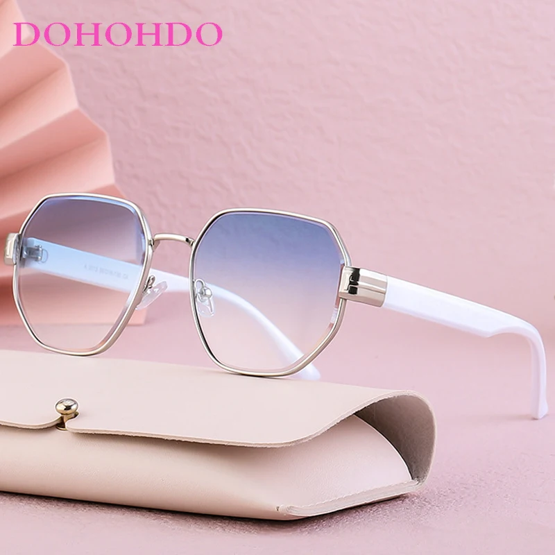 

Retro Metal Frame Polygonal Women Sunglasses Trendy Brand Designer Sunglass Men Driving Travel Shades Unisex UV400 Lentes Mujer