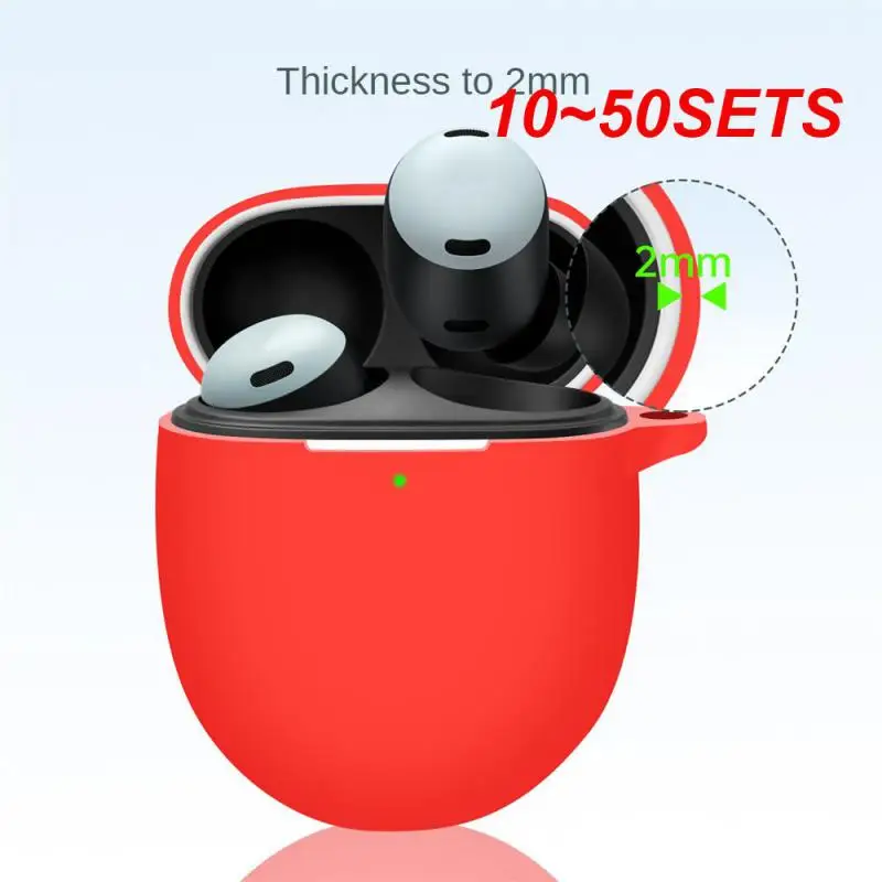 10~50SETS Earphone Cover Easy To Carry Soft And Durable Material 5 Options Available Solid Color Headphone Accessories