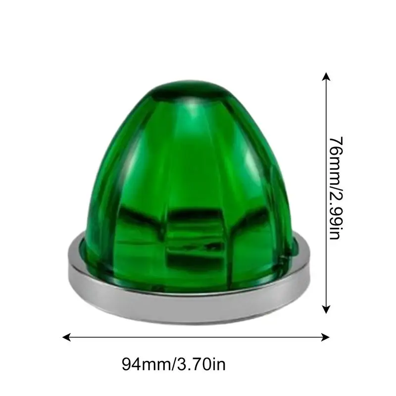 Luz de posición lateral de sandía, luces de posición laterales de remolque, indicador de iluminación auxiliar, reemplazo con rendimiento estable para