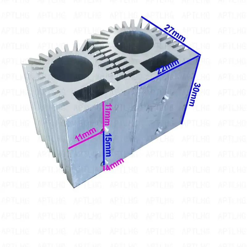 Diy novo tipo profissional dissipador de calor de refrigeração/dissipador de calor para 12mm laser diodo módulo 10000mw 150000mw laser dissipador de