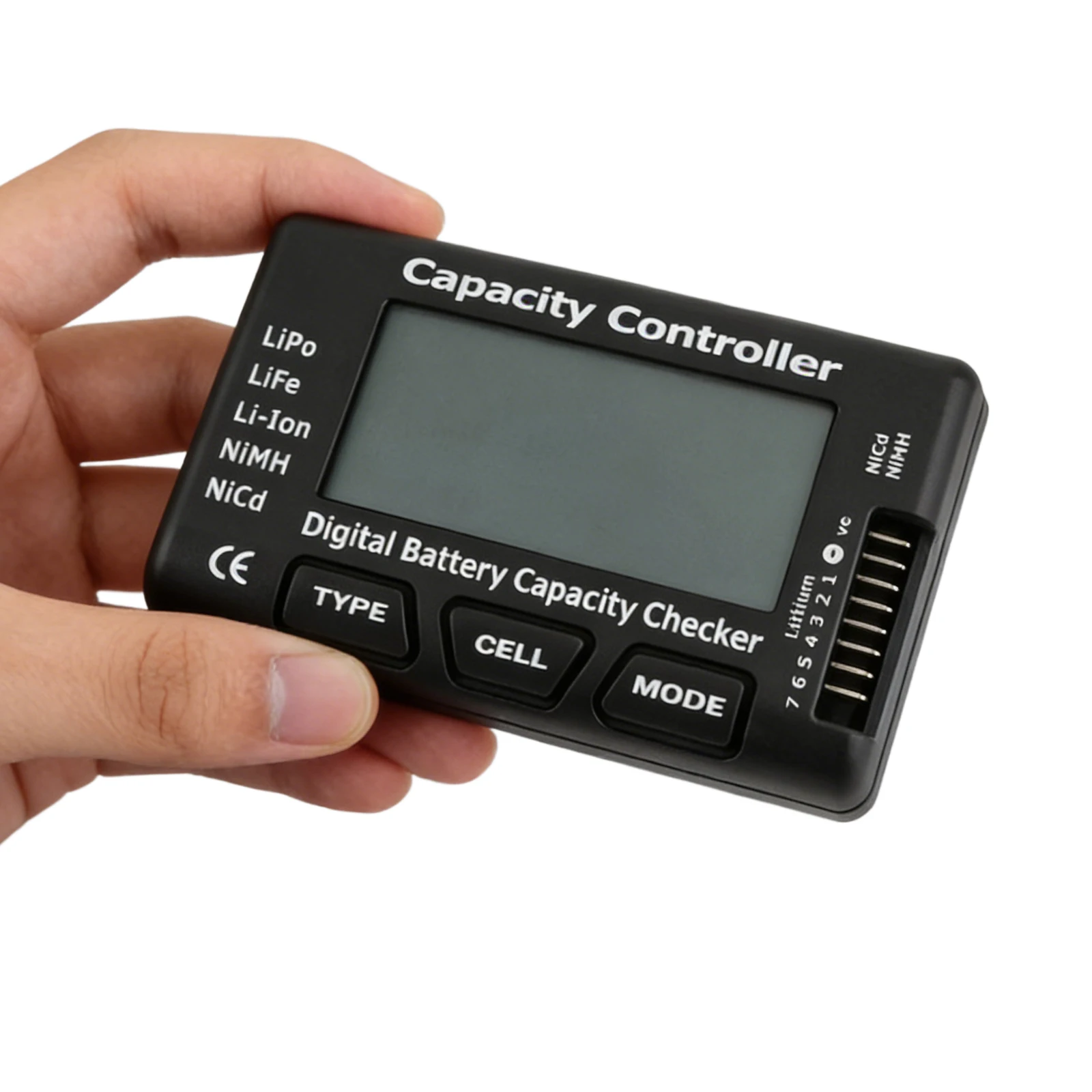 Digital Measurement Capacity Cellmeter with Screen Digital Battery Capacity Checker 71-7S for LiPo Life Li-ion NiMH Nicd