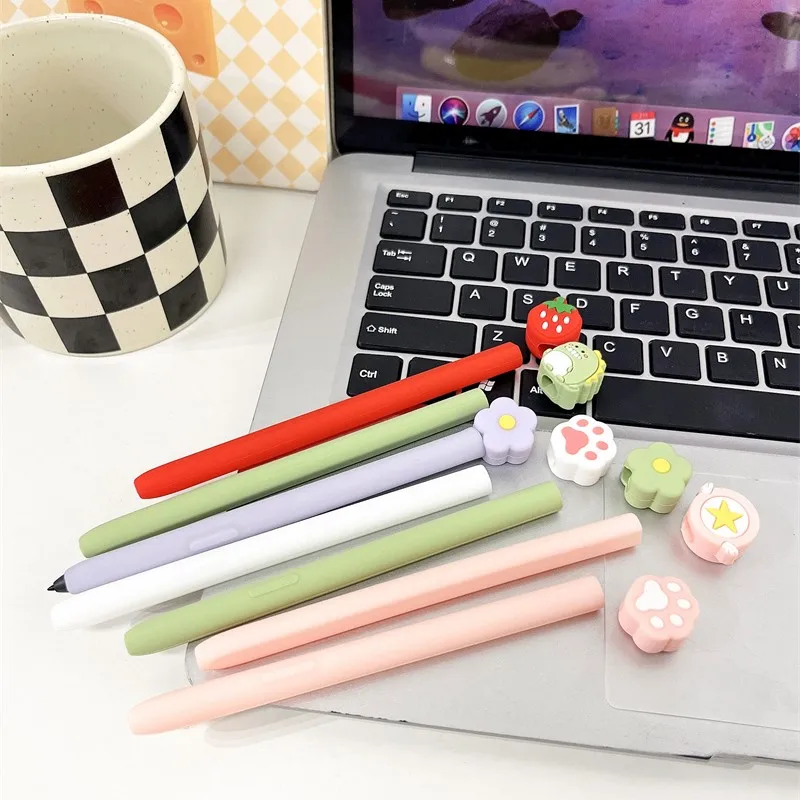 Niedliche Federmäppchen für Samsung Galaxy Tab S11 Ultra S10 S9 S8 S7 S6 Lite Tablet Stylus Schutzhülle Silikon stoßfeste Hülle – Detail 1