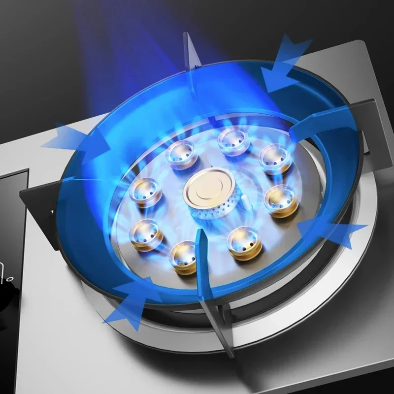 Cocina de gas portátil inteligente LPG, cocinas de gas portátiles, temporizador superior de acero inoxidable, estufa de gas de un solo quemador para Cocina, superventas