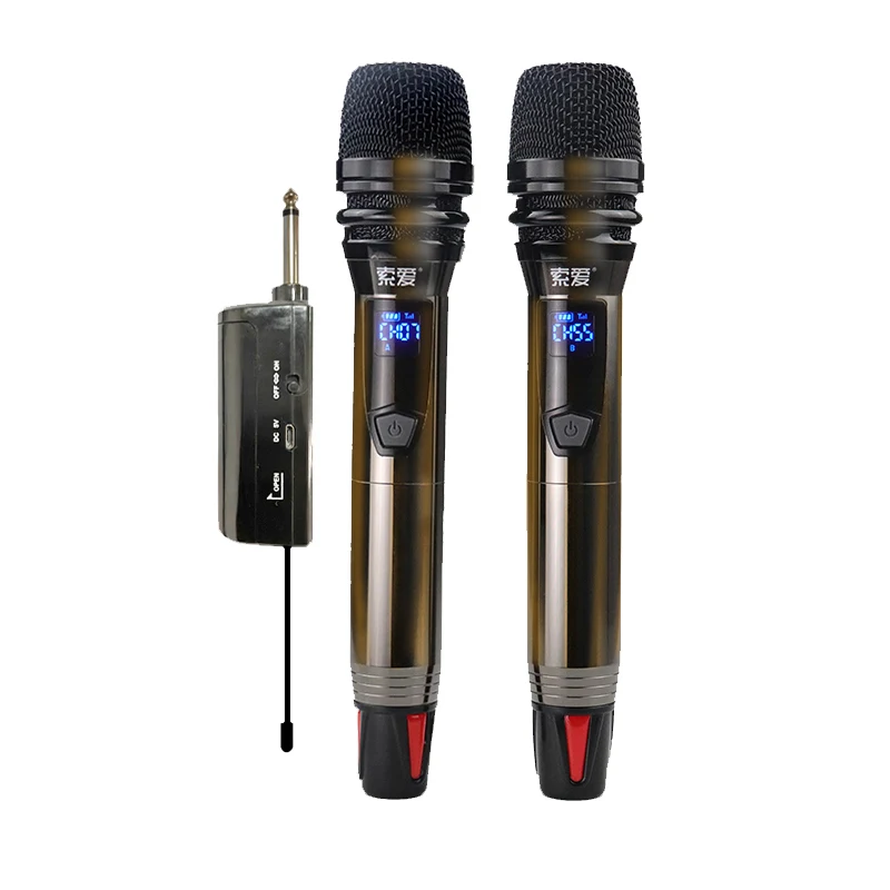 

WD 90000-Capable Microphone Live Karaoke Microphone KTV Stage Conference Karaoke Audio with Receiver