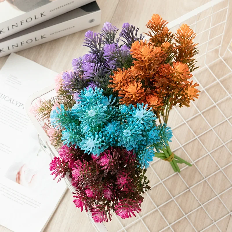 

Simulation Melaleuca Home Living Room Decoration Decorations Green Plants Fake Flowers Project Partition Floral Wedding