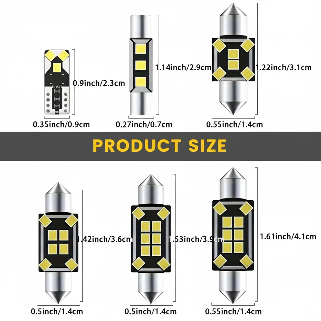 For FIAT Bravo 500 500L 500X 500C  500E TIPO Panda 182 198 169 312 319 356 Car Interior LED Lights Auto Accessories view 6
