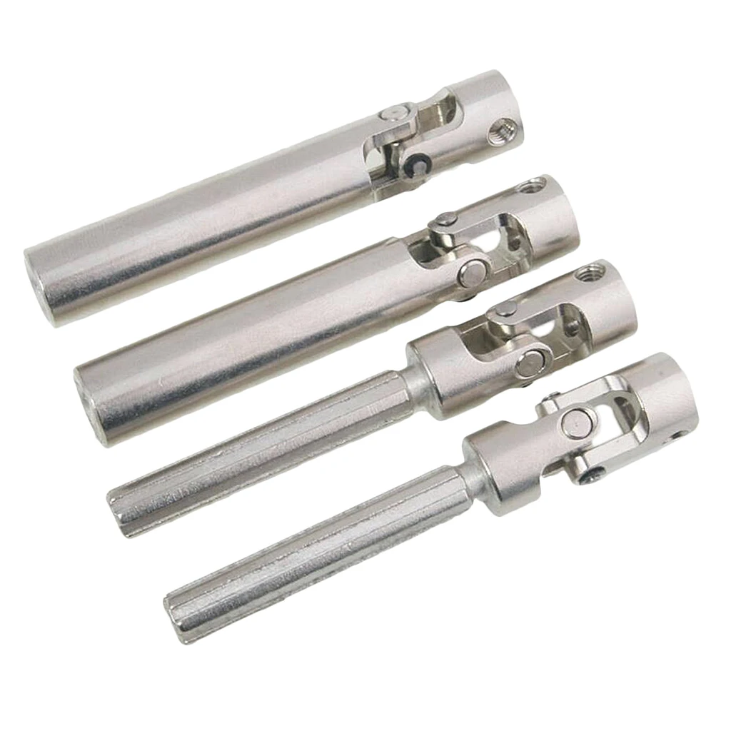 Steel Transmission Shaft Silver Constant Velocity Drive Shaft for 1 10 Scale RC Crawler Axial SCX10