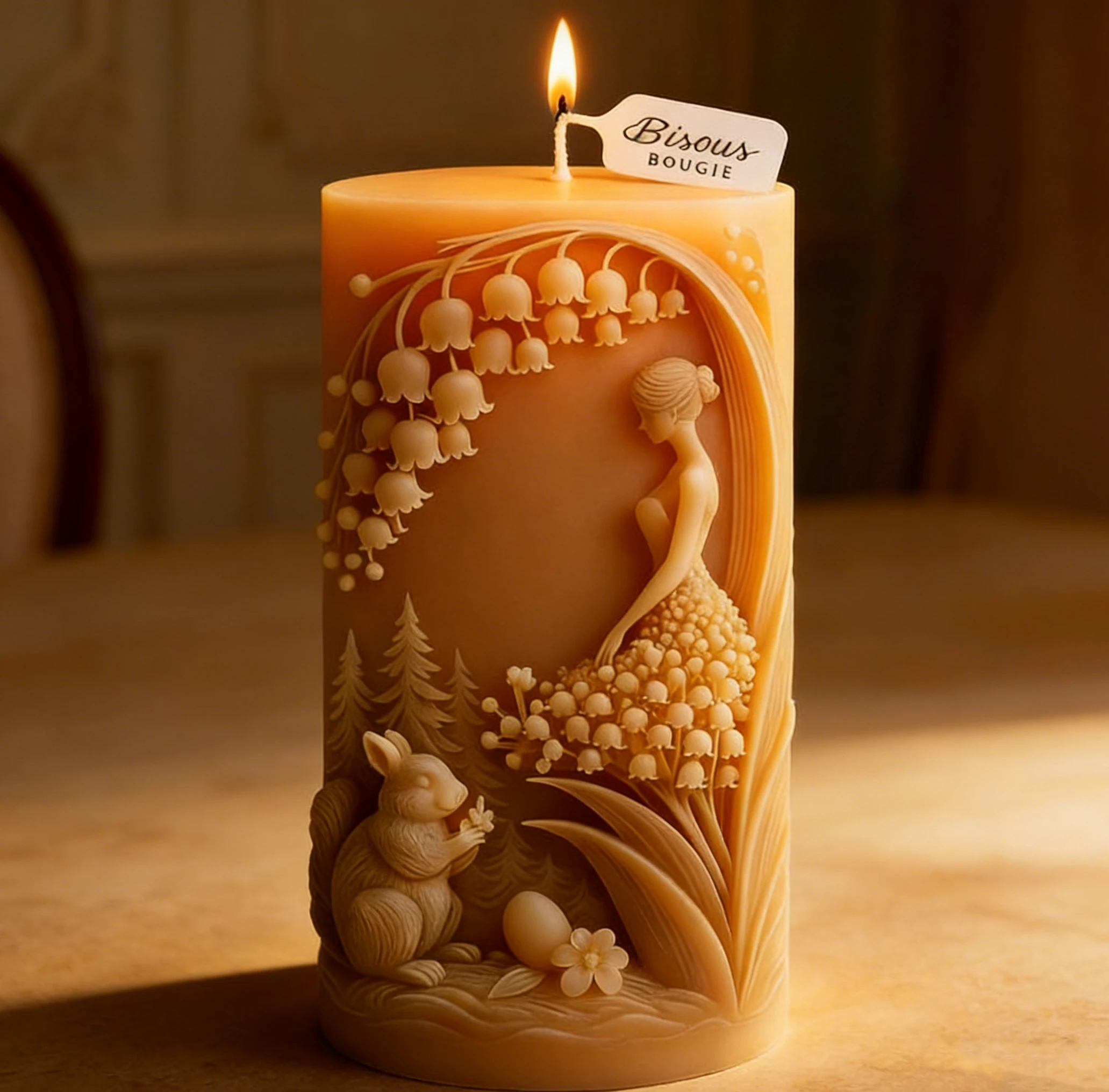 

Силиконовая форма для 3D-свечей в виде цветочного цилиндра для Пасхи, гипса, смолы, мыла, поделок, домашнего декора, подарков