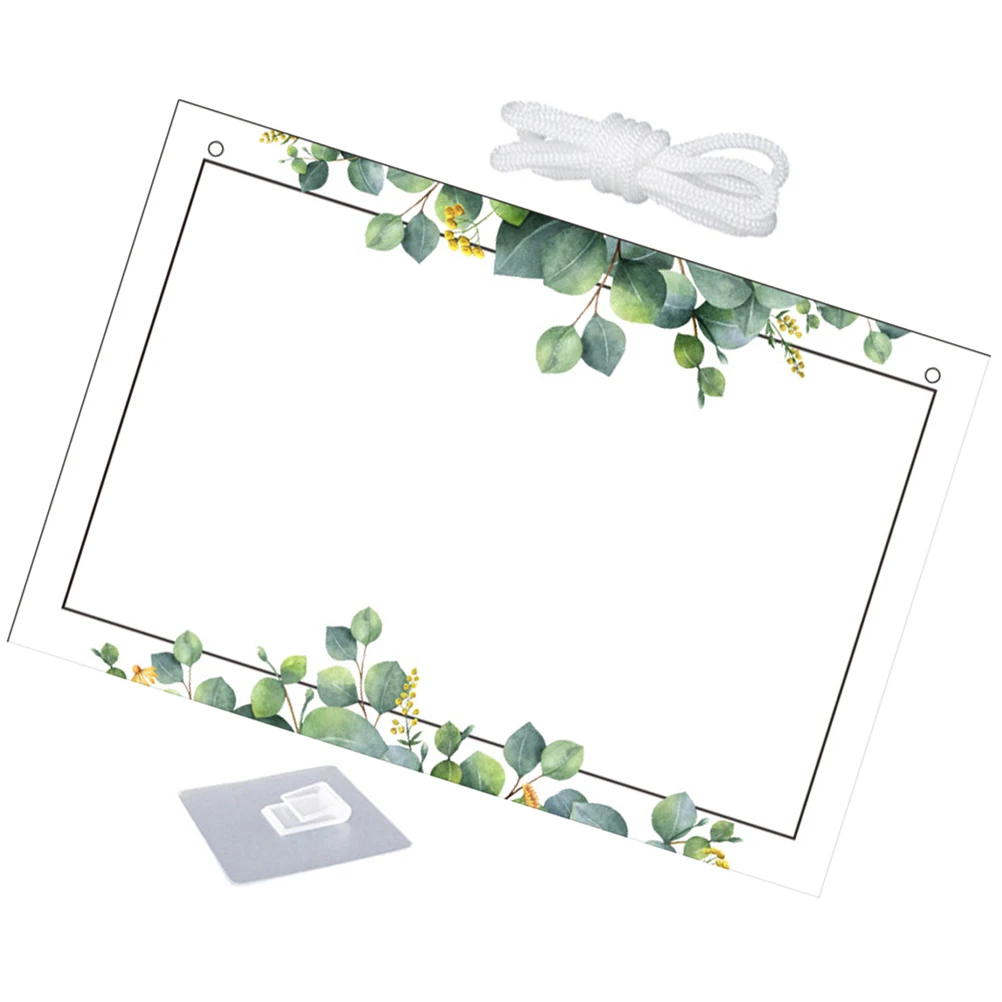 

1 set 1 Set Acrylic Message Transparent Desktop Memo For Home Office Writing Clear Note Organizer Office Supply Hanging