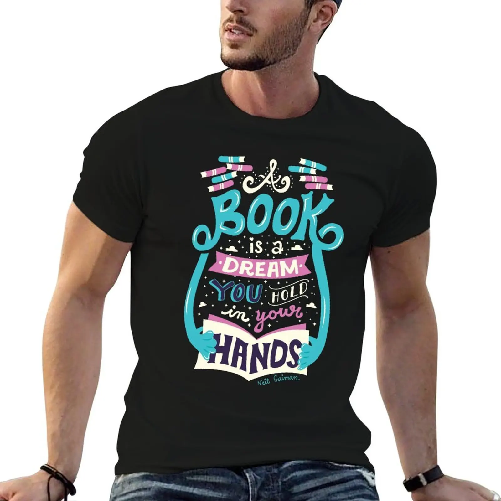 Book is a dream T-Shirt t shirts for man graphic tees t shirts designer mens graphic t shirts T-shirt