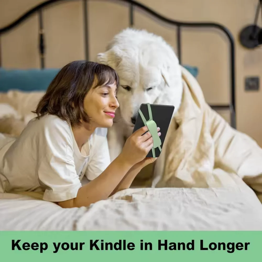

Silicone Hand Strap Reading Stand For 47-8 Inch Kindle Tablets Comfortable Bed Reading Holder