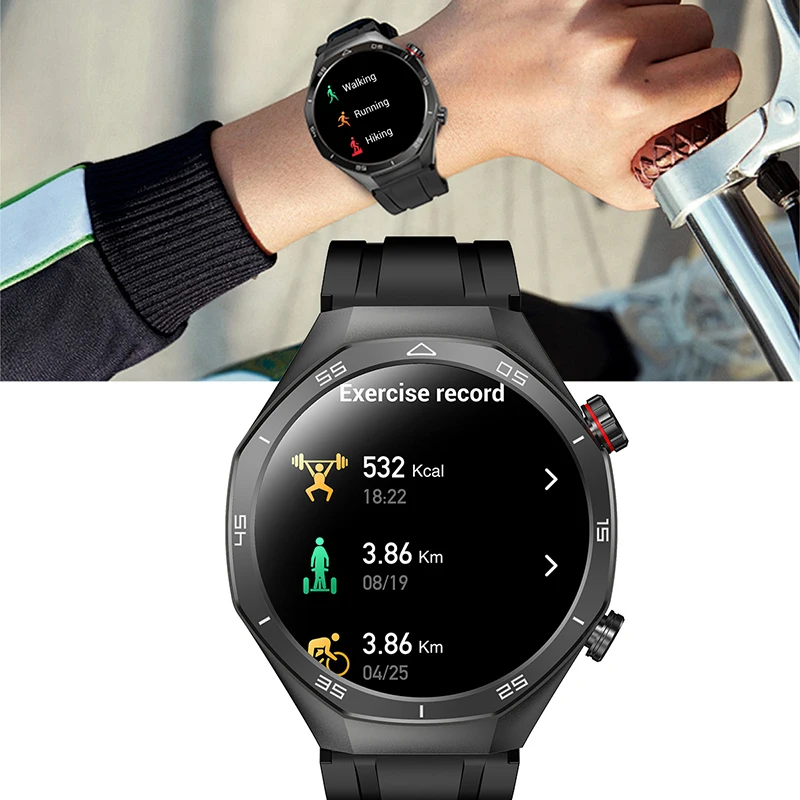 GEJIAN Reloj inteligente con llamadas Bluetooth 5,1 para hombre 1,52 pulgadas Resolución 360 * Asistente de voz AI Nuevo reloj con llamadas inteligentes para hombre