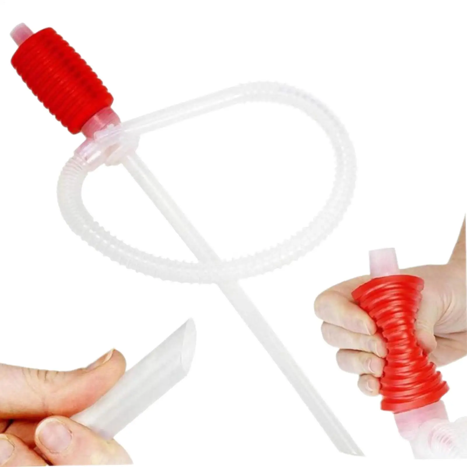 Bomba de sifón manual portátil para transferencia de líquidos, bomba de sifón para aceite automotriz, sifón de combustible para motocicleta