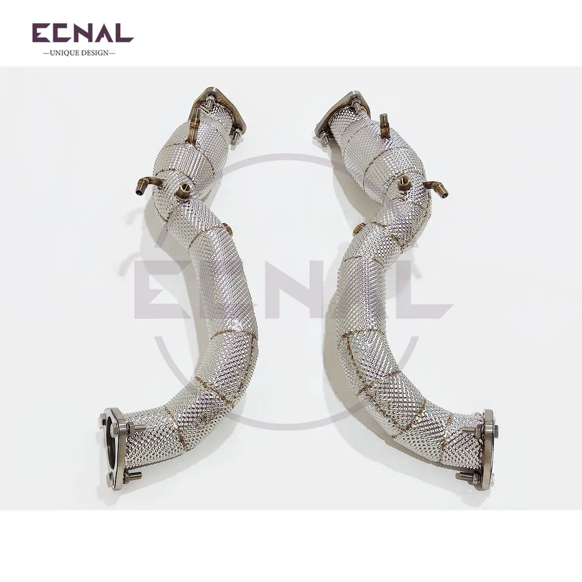 

Ecnal Exhaust Downpipe for 2020+ Porsche 718 GT4 RS 4.0T High Performance Sports with opf SS304 Exhaust System