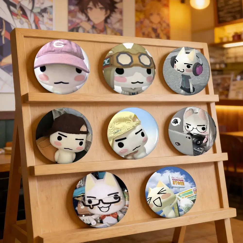 Inoue Toro Badges Peripheral Lapel Pins Tinplate Round Brooch For Shoulder Bag Accessories Souvenir Gifts