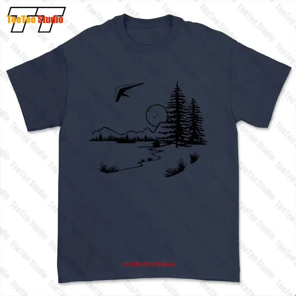 Hang Gliding Pilot Hangglider Mountain Forest Flying Sport T-shirt Tee QDPH