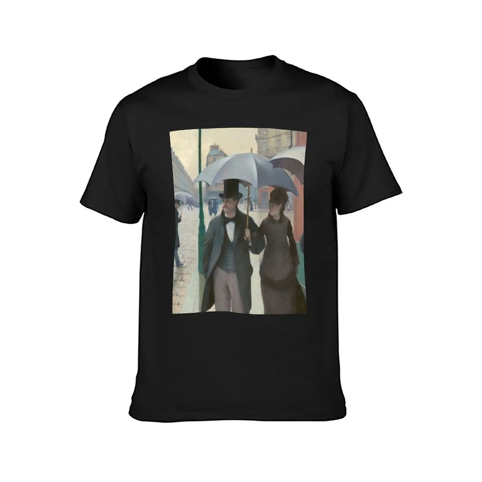 Paris Street; Rainy Day - (Rue de Paris, temps de pluie) - Caillebotte T-Shirt for a boy funny t shirts for men