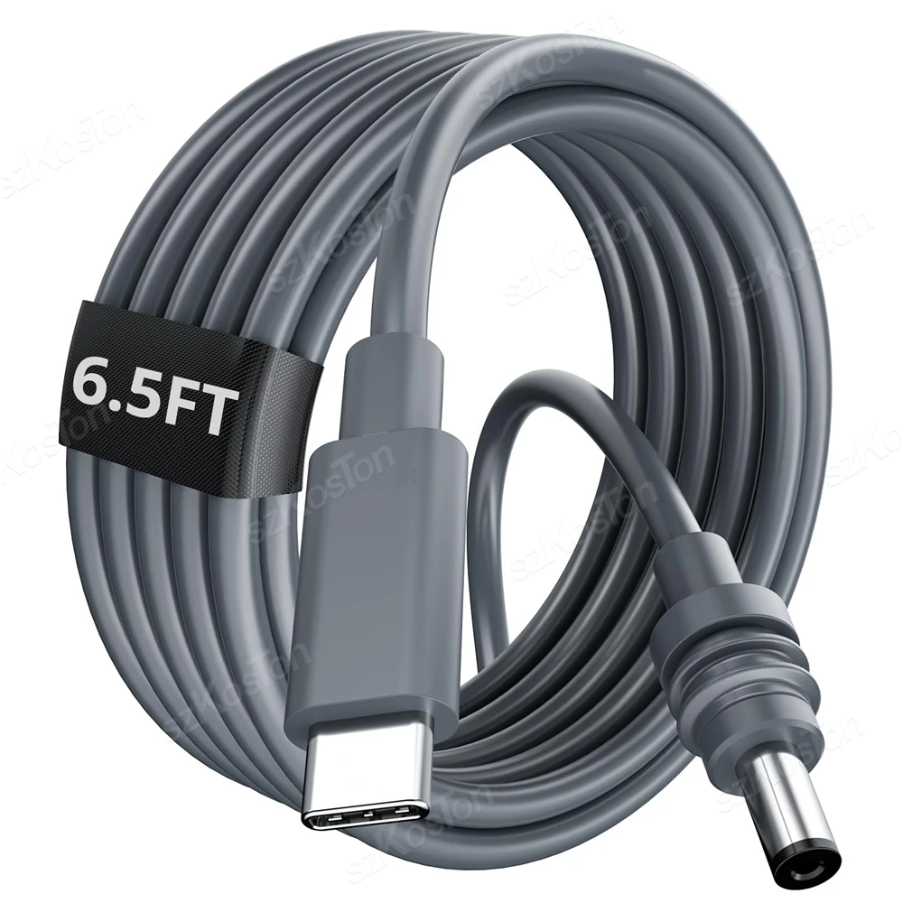 for Starlink Mini Electric Extension Power Cord USB C to DC Fast Charging Power Cable Waterproof Barrel Jack Male Connector