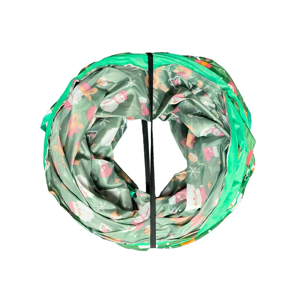 2025 nuevo superventas Navidad mascota gato túnel gato arena paso integrado creativo gato auto-hey artefacto suministros para mascotas