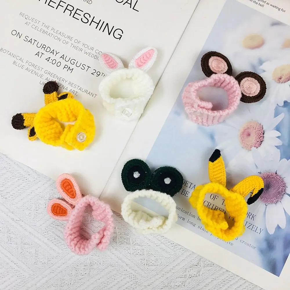 OB11 Hat Knitted Headband Cute Cartoon Animal Ear Caps For Obitsu11 GSC Doll Clothes Accessories 1/6 1/8 bjd Hat Dollhouse Hats