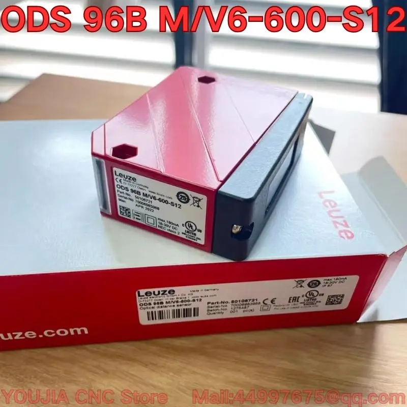 New ODS 96B M/V6-600-S12 optical ranging sensor