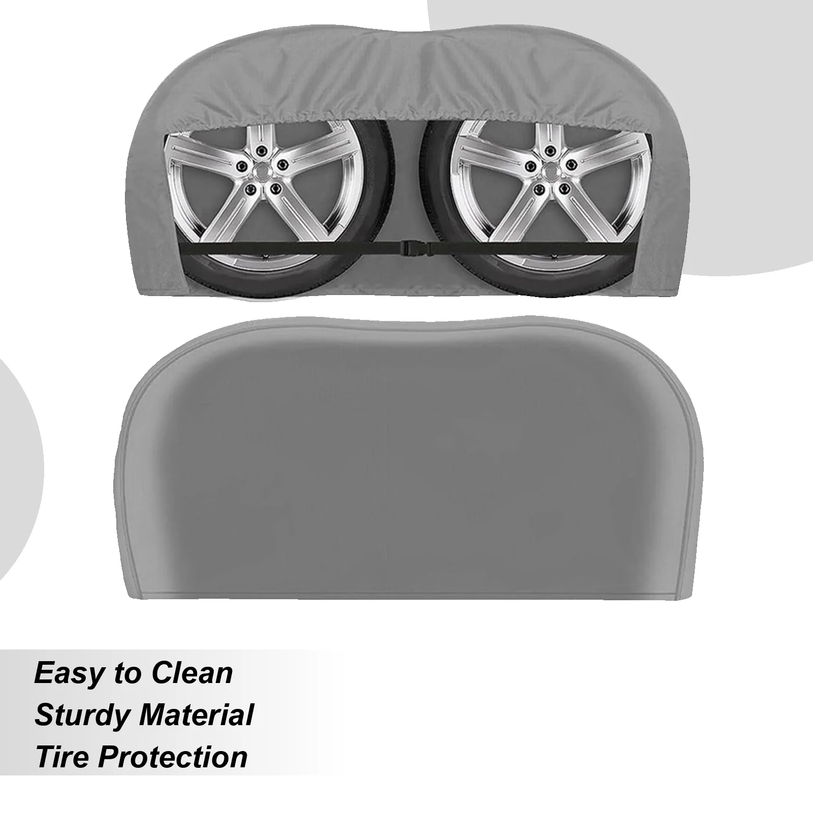 

Trailer Tire Cover 2 Pieces Boat Trailer Tire Covers 26-30 Inches Waterproof Automotive Accessories Wheel Protectors For Sun